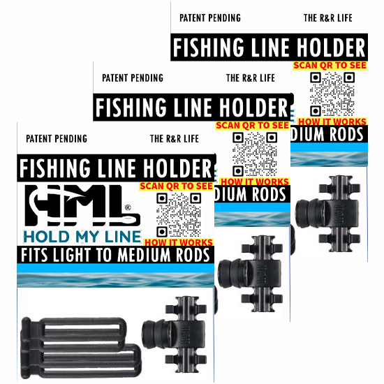 3 Pack Fits Light To Medium Rod