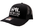 Black - Richson 115 Low Profile Trucker hat - Conv. Fishing Hook Logo