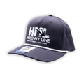 Dark Grey - Richardson 5 Panel Classic Rope Panel 258 - Fly Fishing Logo