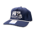 Navy Blue - Richardson 5 Panel Classic Rope Panel 258 - Fly Fishing Logo